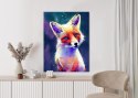 Plakat Portrait Of Wild Fox Watercolor, Wallpaper Painting, Animal