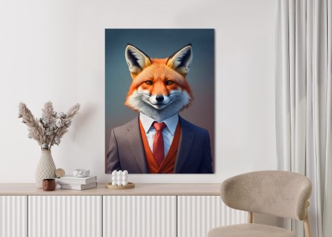Plakat Portret Lisa W Ubraniu Mężczyzny