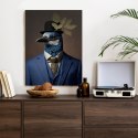 Plakat Ptak W Niebieskim Garniturze