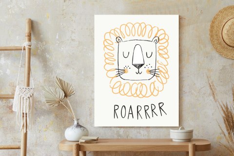 Plakat Dziecięcy Portret Lwa