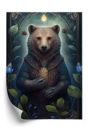 Plakat Grafika Fantasy Z Niedźwiedziem