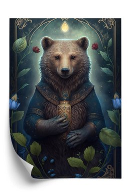 Plakat Grafika Fantasy Z Niedźwiedziem
