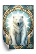Plakat Ilustracja Fantasy Z Niedźwiedziem Polarnym