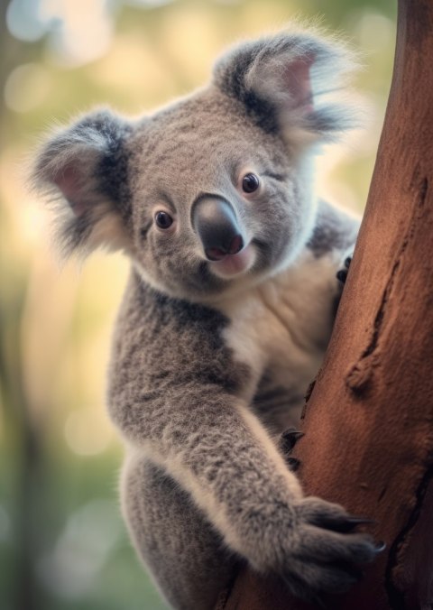 Plakat Koala Na Rozmytym Tle