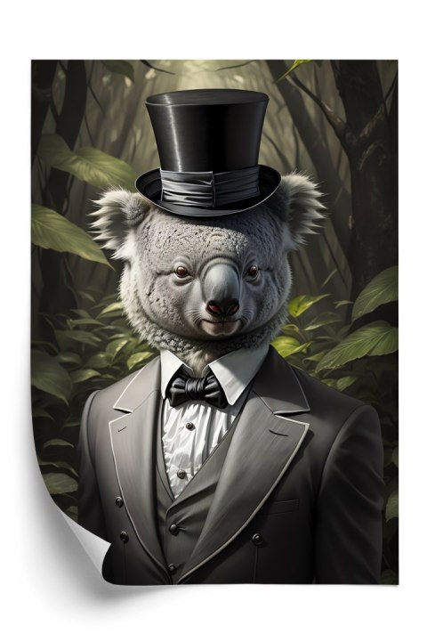 Plakat Koala W Garniturze