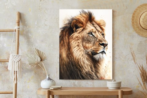 Plakat Lew Z Bujną Grzywą