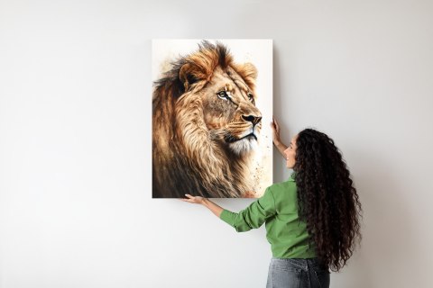 Plakat Lew Z Bujną Grzywą