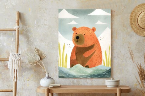 Plakat Niedźwiadek Nad Wodą