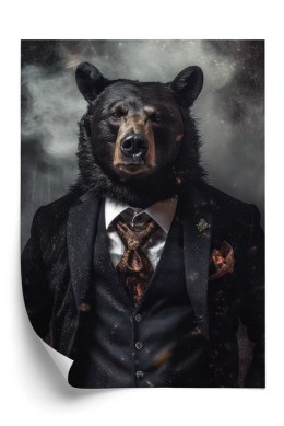 Plakat Portret Niedźwiedzia W Marynarce