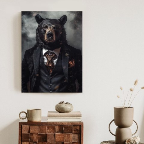 Plakat Portret Niedźwiedzia W Marynarce