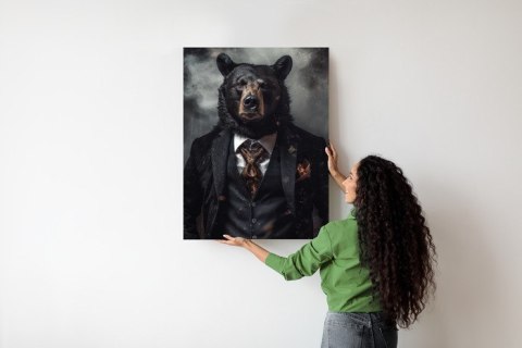 Plakat Portret Niedźwiedzia W Marynarce