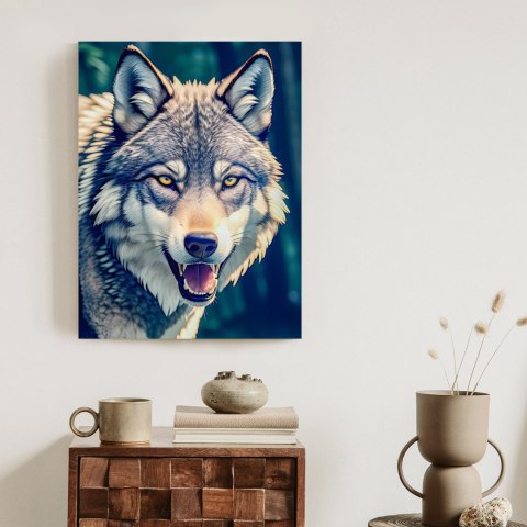 Plakat Portret Wilka Meksykańskiego W Dżungli