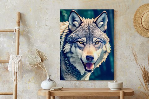 Plakat Portret Wilka Meksykańskiego W Dżungli