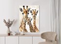 Plakat Rodzina Żyrafy