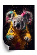 Plakat Wielokolorowy Portret Koali