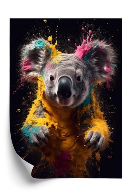 Plakat Wielokolorowy Portret Koali
