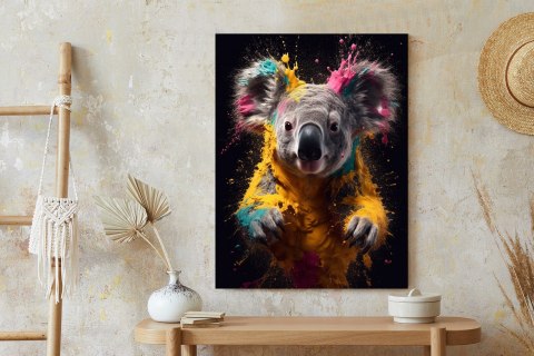 Plakat Wielokolorowy Portret Koali