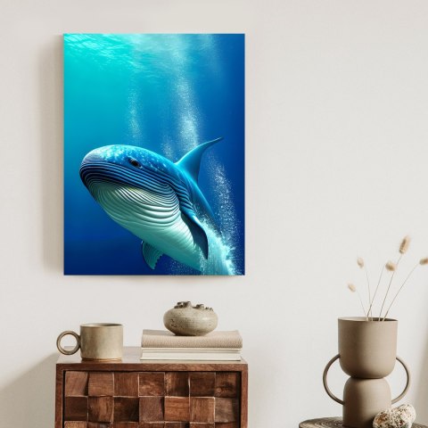 Plakat Wieloryb W Głębi Oceanu