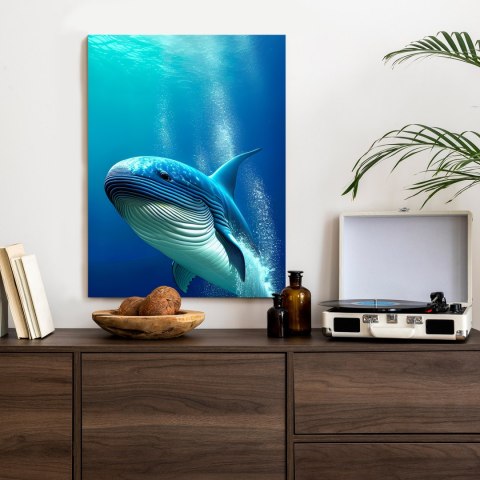 Plakat Wieloryb W Głębi Oceanu