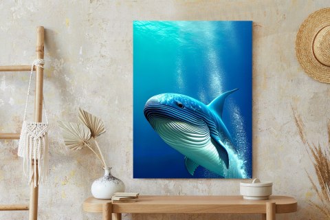 Plakat Wieloryb W Głębi Oceanu