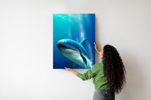 Plakat Wieloryb W Głębi Oceanu
