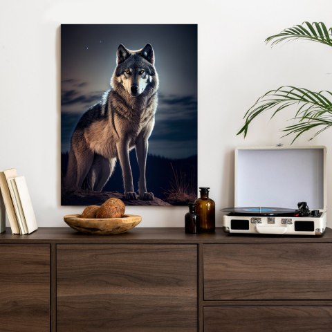 Plakat Wilk Na Skalnej Górze