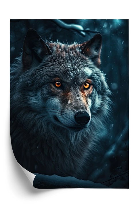 Plakat Wilk W Ciemnym Lesie