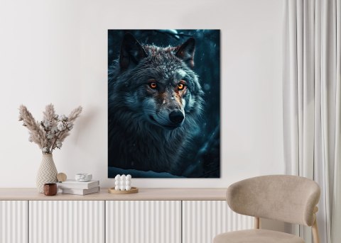 Plakat Wilk W Ciemnym Lesie