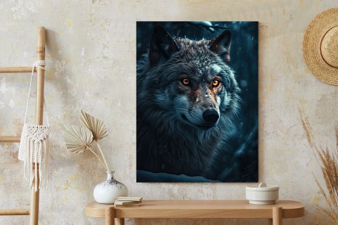 Plakat Wilk W Ciemnym Lesie