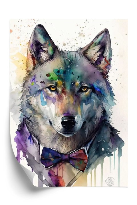 Plakat Wilk W Muszce