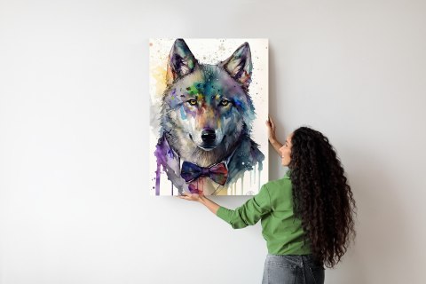 Plakat Wilk W Muszce