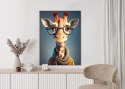 Plakat Żyrafa W Kurtce I Szaliku