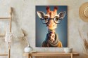 Plakat Żyrafa W Kurtce I Szaliku