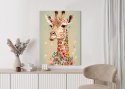 Plakat Żyrafa W Kwiatach