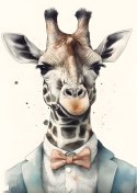 Plakat Żyrafa W Muszce