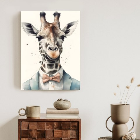 Plakat Żyrafa W Muszce