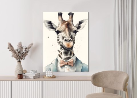 Plakat Żyrafa W Muszce