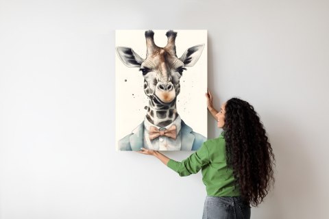Plakat Żyrafa W Muszce