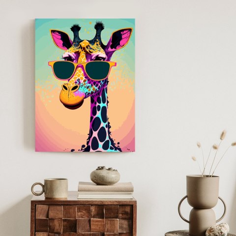 Plakat Żyrafa W Okularach Przeciwsłonecznych