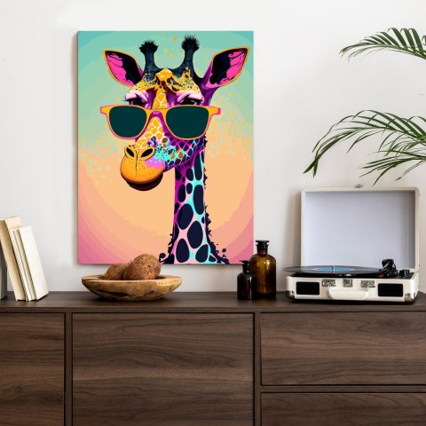 Plakat Żyrafa W Okularach Przeciwsłonecznych