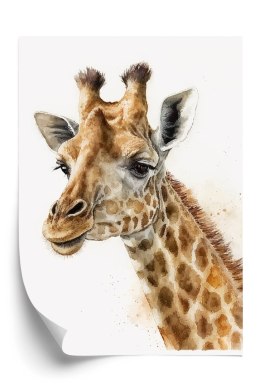 Plakat Żyrafa Z Długą Szyją