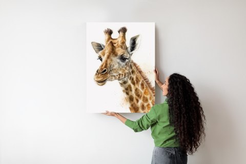 Plakat Żyrafa Z Długą Szyją