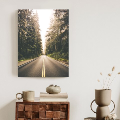 Plakat Droga Pośród Lasu