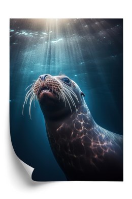 Plakat Foka W Głębi Oceanu