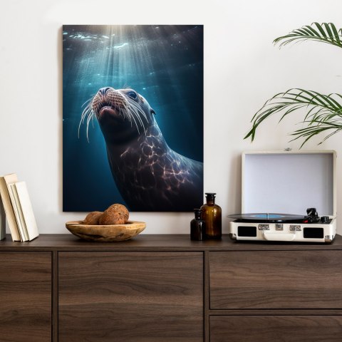 Plakat Foka W Głębi Oceanu