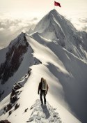 Plakat Górska Przygoda Zdobywanie Szczytu