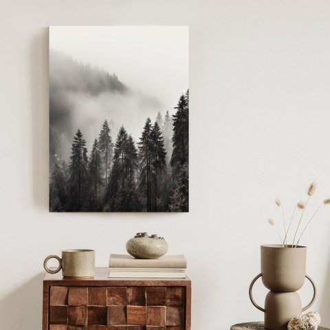 Plakat Halny Las Z Gęstą Mgłą