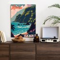Plakat Hawaje Retro Krajobraz