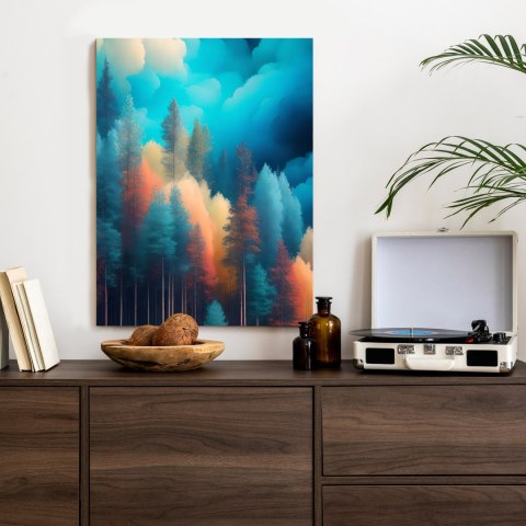 Plakat Kolorowy Las Abstrakcja