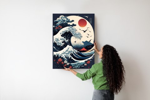 Plakat Krajobraz W Stylu Japońskim Abstrakcja